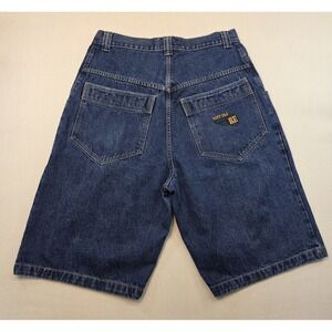 RUFF ERA DAZO Denim Shorts 36 USA Made Embroidered RE Logo Y2K Streetwear